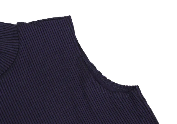 ISSEY MIYAKE Rib Turtleneck Sleeveless Top K-168184_005