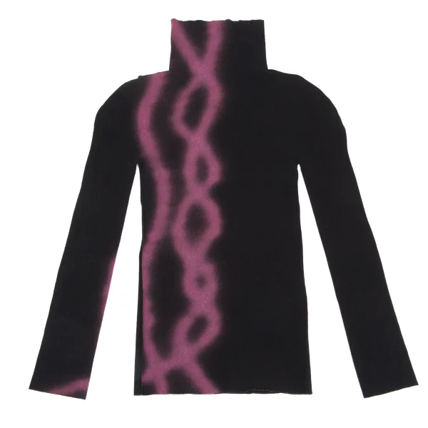 ISSEY MIYAKE A-POC INSIDE Graphic Print Cutting Turtleneck Top K-168186_002