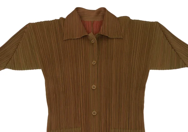 PLEATS PLEASE Pleated Long Jacket K-168187_003