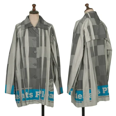 PLEATS PLEASE Print Wrinkle Pleated Jacket