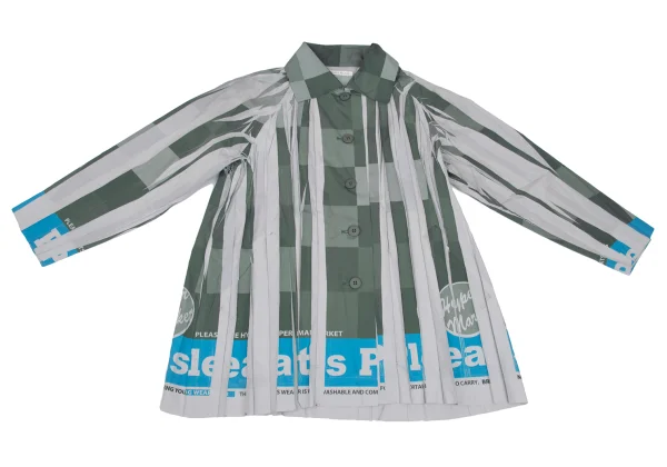 PLEATS PLEASE Print Wrinkle Pleated Jacket K-168188_002