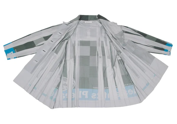 PLEATS PLEASE Print Wrinkle Pleated Jacket K-168188_012