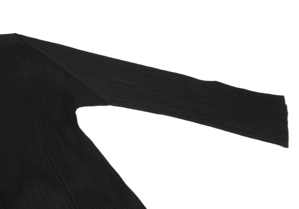 PLEATS PLEASE Poly Cotton Peak Lapel Pleated Jacket K-168190_007