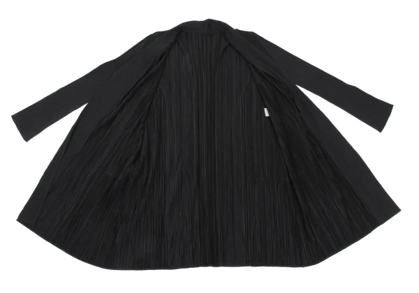 PLEATS PLEASE Poly Cotton Peak Lapel Pleated Jacket K-168190_011