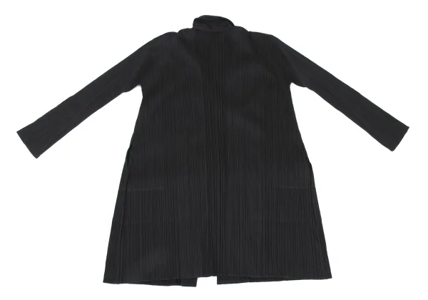 PLEATS PLEASE Poly Cotton Peak Lapel Pleated Jacket K-168190_012
