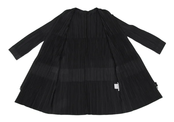 PLEATS PLEASE Pleated Collarless Double Zip Jacket K-168191_010