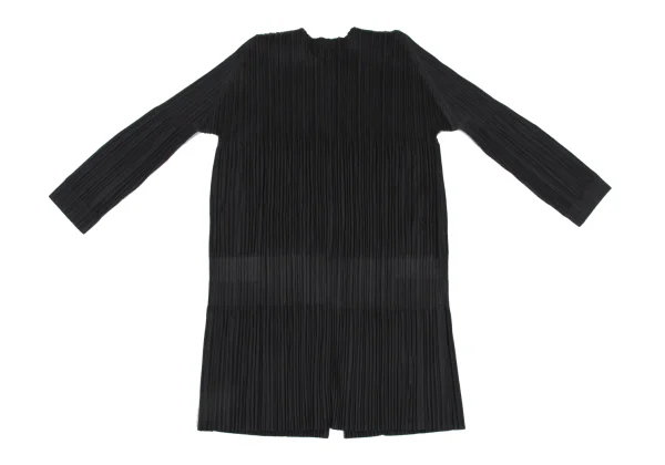 PLEATS PLEASE Pleated Collarless Double Zip Jacket K-168191_011