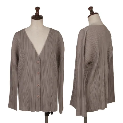 PLEATS PLEASE Cotton Blended Cardigan