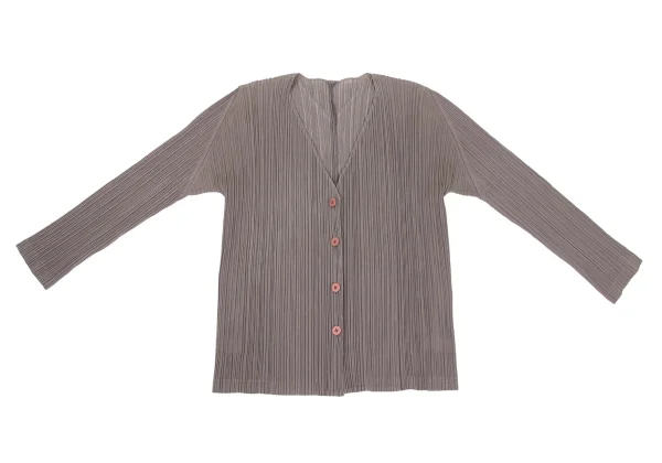 PLEATS PLEASE Cotton Blended Cardigan K-168192_002