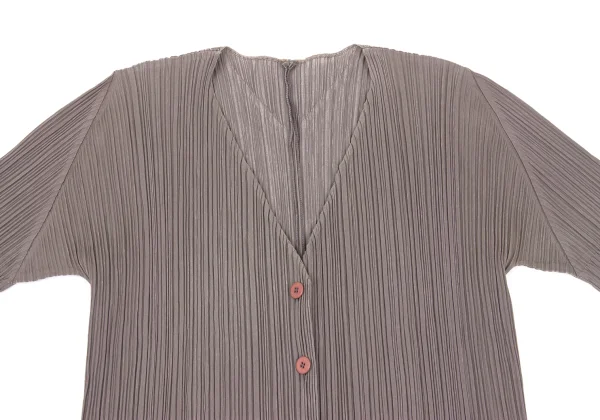 PLEATS PLEASE Cotton Blended Cardigan K-168192_003