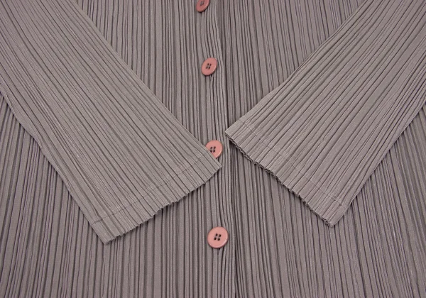 PLEATS PLEASE Cotton Blended Cardigan K-168192_007