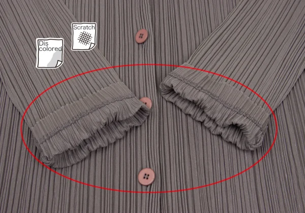 PLEATS PLEASE Cotton Blended Cardigan K-168192_008