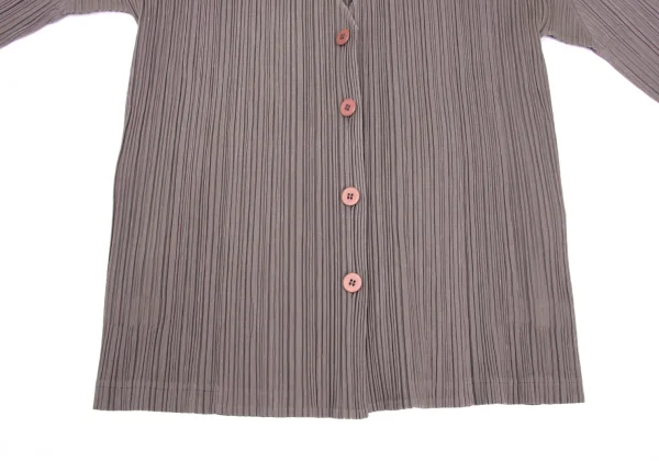 PLEATS PLEASE Cotton Blended Cardigan K-168192_009