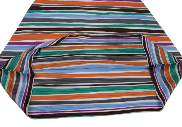 PLEATS PLEASE Colorful Stripe Pleated Sleeveless Flared Dress K-168194_007