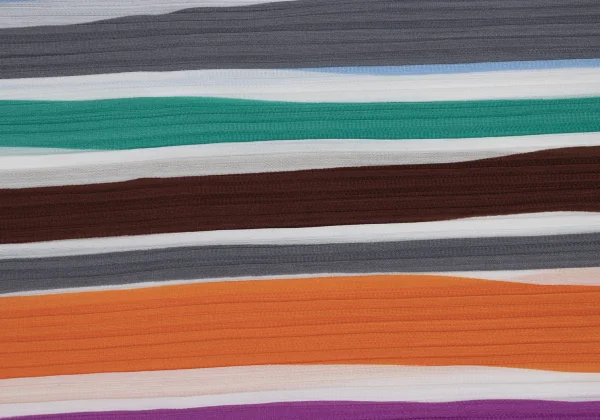 PLEATS PLEASE Colorful Stripe Pleated Sleeveless Flared Dress K-168194_009