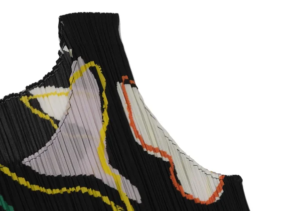 PLEATS PLEASE Print Sleeveless Pleated Dress K-168195_005