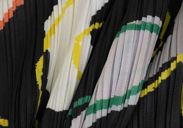 PLEATS PLEASE Print Sleeveless Pleated Dress K-168195_010