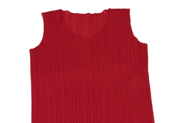 PLEATS PLEASE Side Slit Sleeveless Pleated Dress K-168196_003