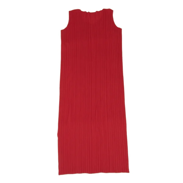 PLEATS PLEASE Side Slit Sleeveless Pleated Dress K-168196_008