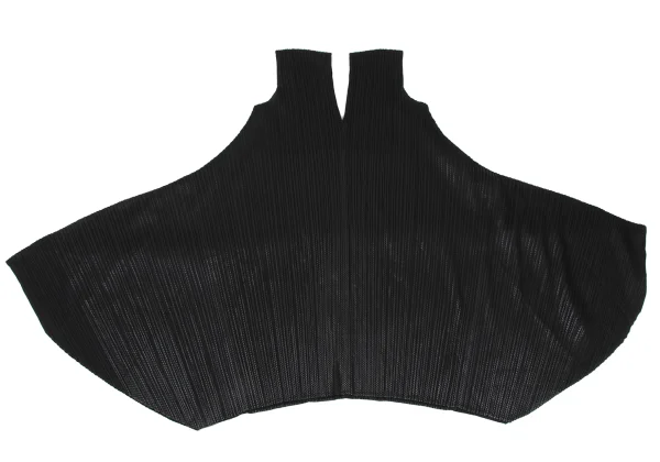 PLEATS PLEASE Foil Print V Neck Sleeveless Flare Pleated Dress K-168197_002