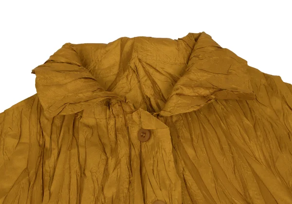 PLEATS PLEASE Shiny Wrinkle Pleated Dolman Sleeve Shirt K-168198_004