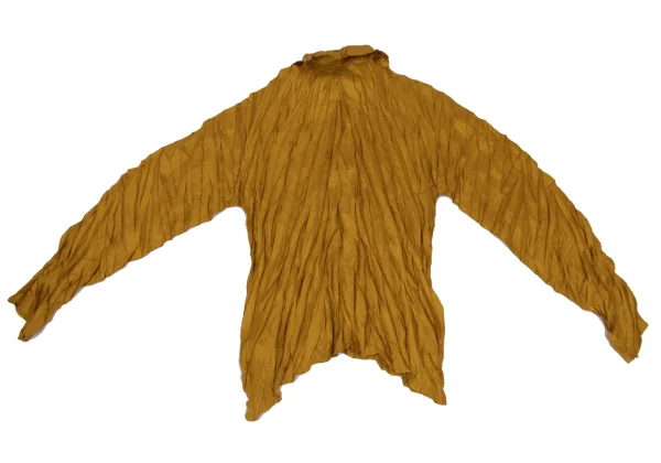 PLEATS PLEASE Shiny Wrinkle Pleated Dolman Sleeve Shirt K-168198_010