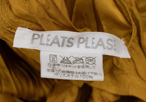 PLEATS PLEASE Shiny Wrinkle Pleated Dolman Sleeve Shirt K-168198_013