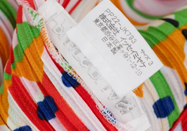 PLEATS PLEASE Geometric Stripe Pleated Blouse K-168199_011