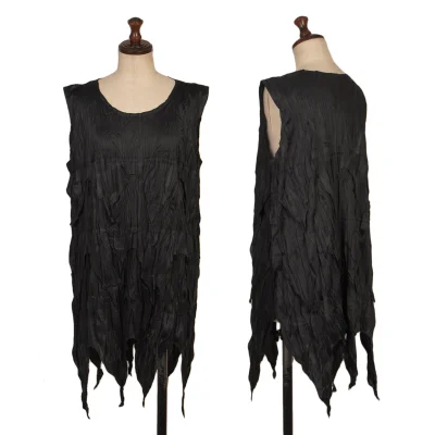PLEATS PLEASE Wrinkle Pleated Cutting Design Sleeveless Top