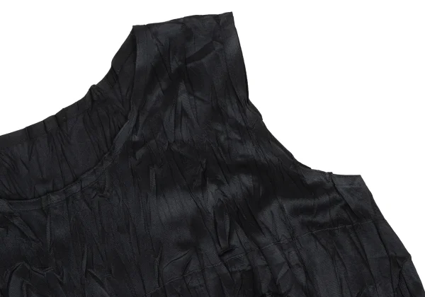 PLEATS PLEASE Wrinkle Pleated Cutting Design Sleeveless Top K-168205_005