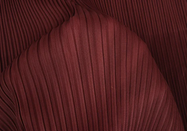 PLEATS PLEASE Fringe Neck Design Pleated Sleeveless Top K-168206_010