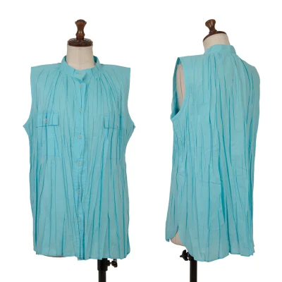 PLEATS PLEASE Wrinkled Pleats Sleeveless Shirt