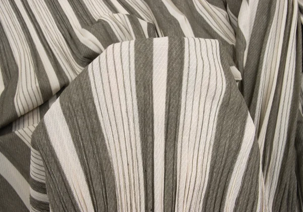 PLEATS PLEASE Striped Jacquard Pleated Wide Dropped Crotch Pants K-168209_009