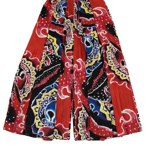 PLEATS PLEASE Nebuta Festival Print Tuck Design Pleated Wide Pants K-168212_006