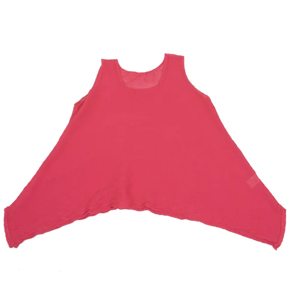 ISSEY MIYAKE me Crepe Pleated Sleeveless Flare Blouse K-168216_002