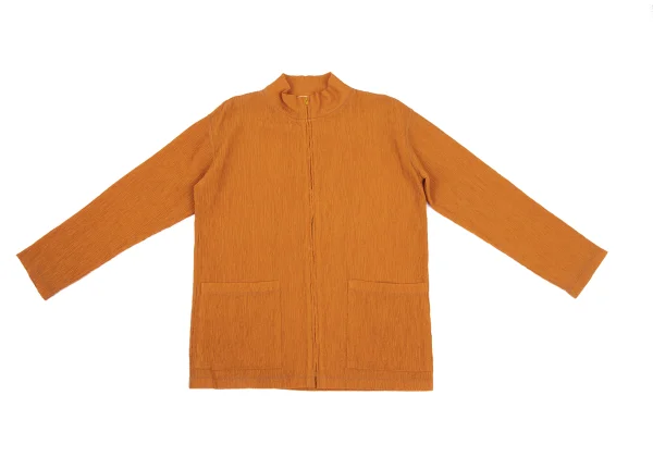 Plantation Wool Blend Wrinkle Pleated Jacket K-168228_002