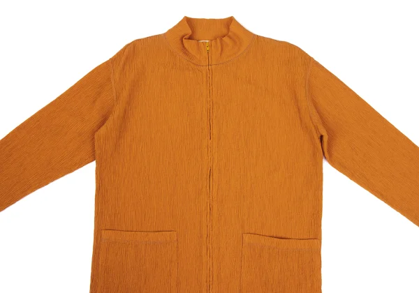 Plantation Wool Blend Wrinkle Pleated Jacket K-168228_003