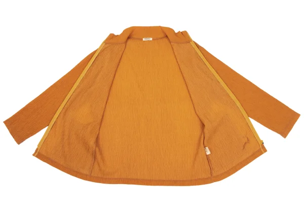 Plantation Wool Blend Wrinkle Pleated Jacket K-168228_012