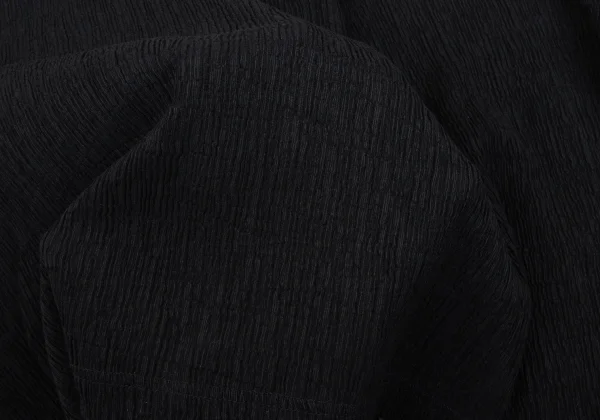 Plantation Wool Blend Wrinkle Pleated Square Neck 1B Cardigan K-168229_011