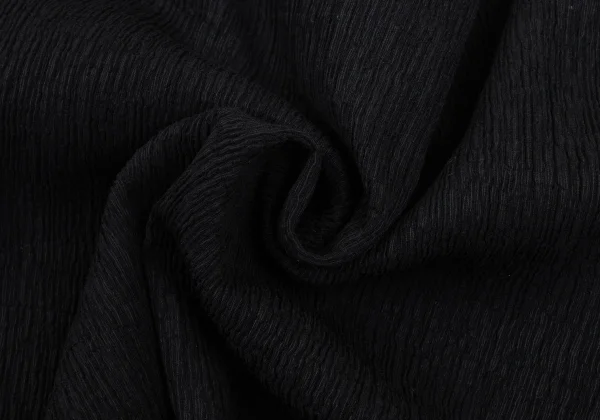 Plantation Wool Blend Wrinkle Pleated Square Neck 1B Cardigan K-168229_012