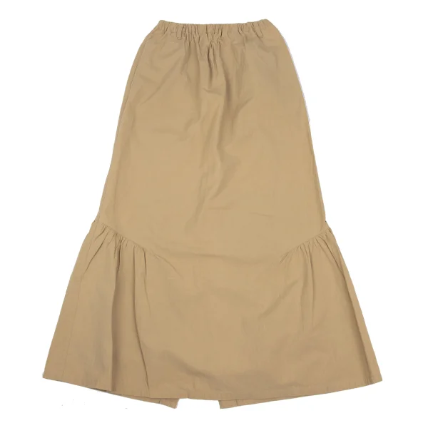 Plantation Cotton Linen Side Gather Skirt K-168234_002