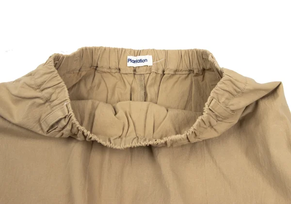 Plantation Cotton Linen Side Gather Skirt K-168234_005