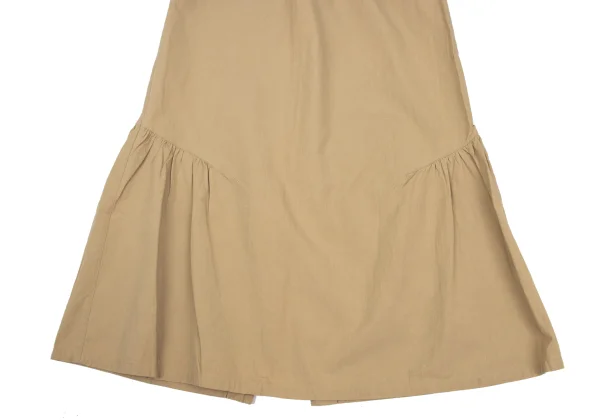 Plantation Cotton Linen Side Gather Skirt K-168234_006