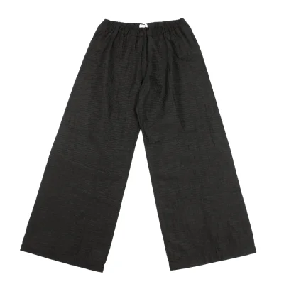 Plantation Nylon Pin Dot Design Wide Pants
