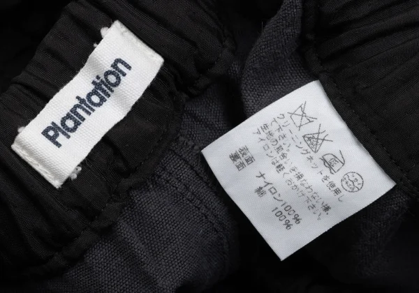 Plantation Nylon Pin Dot Design Wide Pants K-168235_009