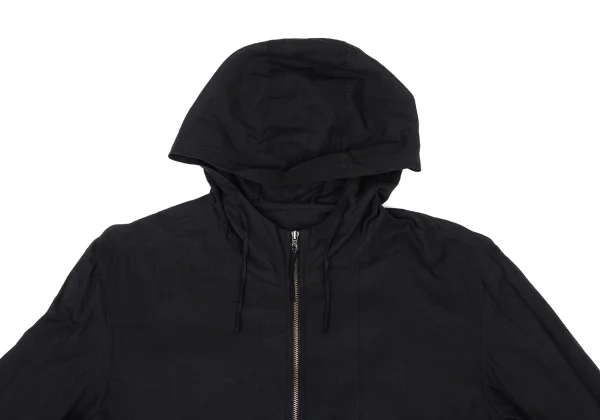 JURGEN LEHL Babaghuri Sheer Cotton Hooded Zip Jacket K-168237_003