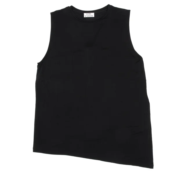 Acne Studios Rayon Blend Back Logo Tape Stretch Sleeveless Top K-168239_002
