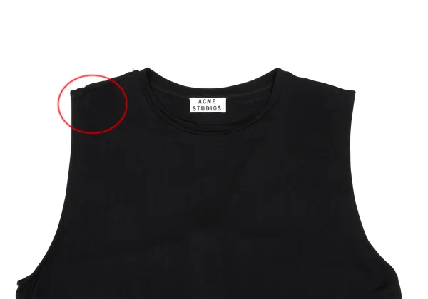 Acne Studios Rayon Blend Back Logo Tape Stretch Sleeveless Top K-168239_003