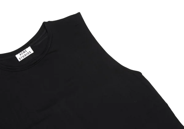 Acne Studios Rayon Blend Back Logo Tape Stretch Sleeveless Top K-168239_006