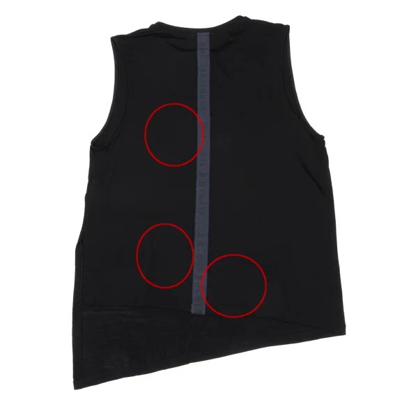 Acne Studios Rayon Blend Back Logo Tape Stretch Sleeveless Top K-168239_009